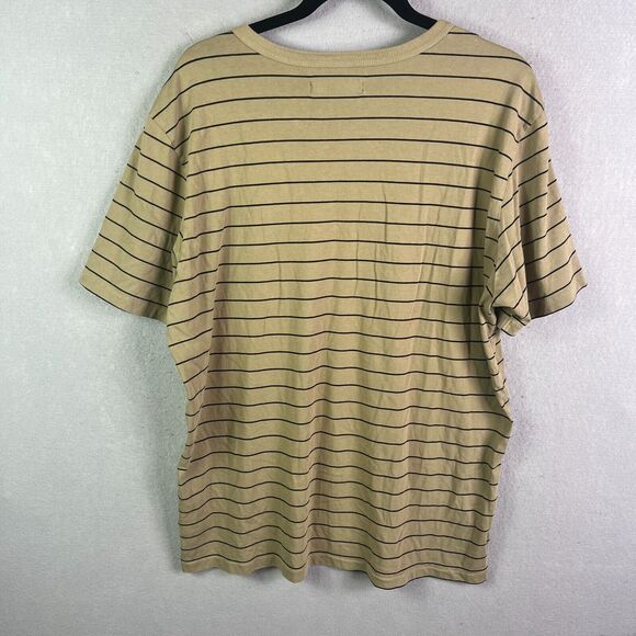 Outerknown T Shirt Men L Green Black Khaki Striped Spellout Outdoors Hiking SPOT - Picture 5 of 13